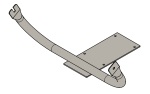 Stirrup Mounting Bracket for ActiveLED® 24  Flood Lights - 12  Offset & 30 degree angle